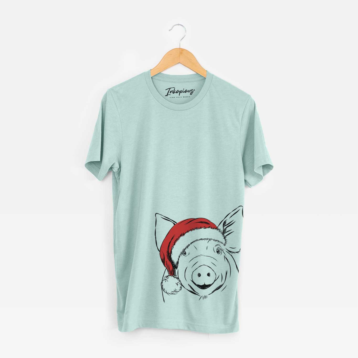 Santa Perry the Pig - Unisex Crewneck