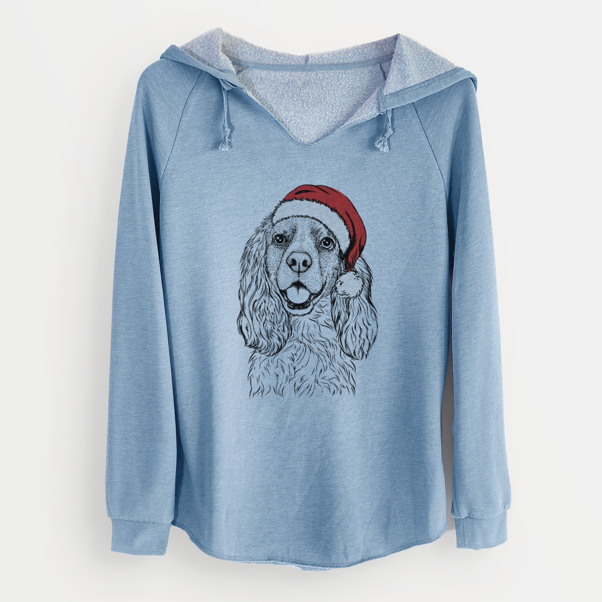 Santa Perry the Cockalier - Cali Wave Hooded Sweatshirt