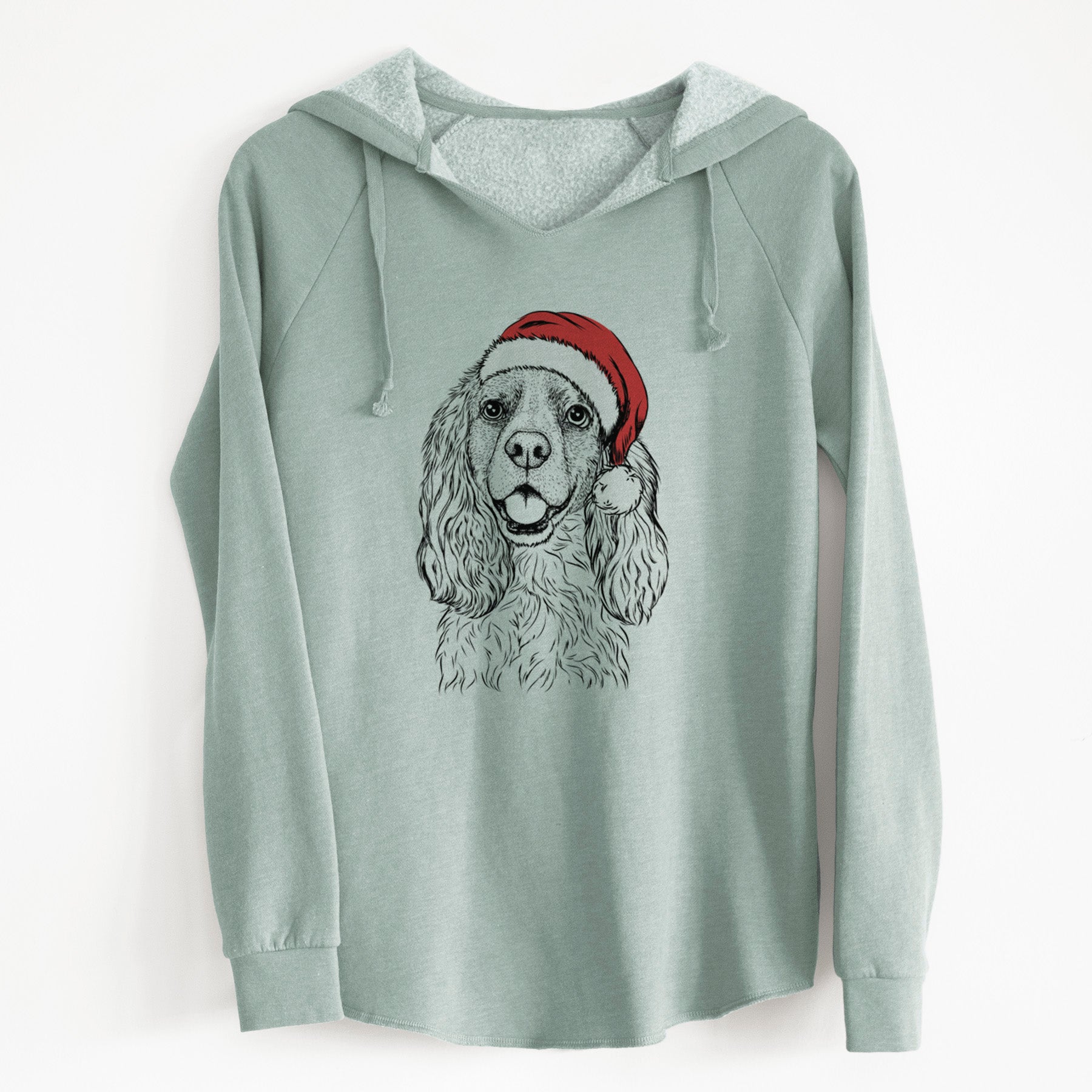 Santa Perry the Cockalier - Cali Wave Hooded Sweatshirt