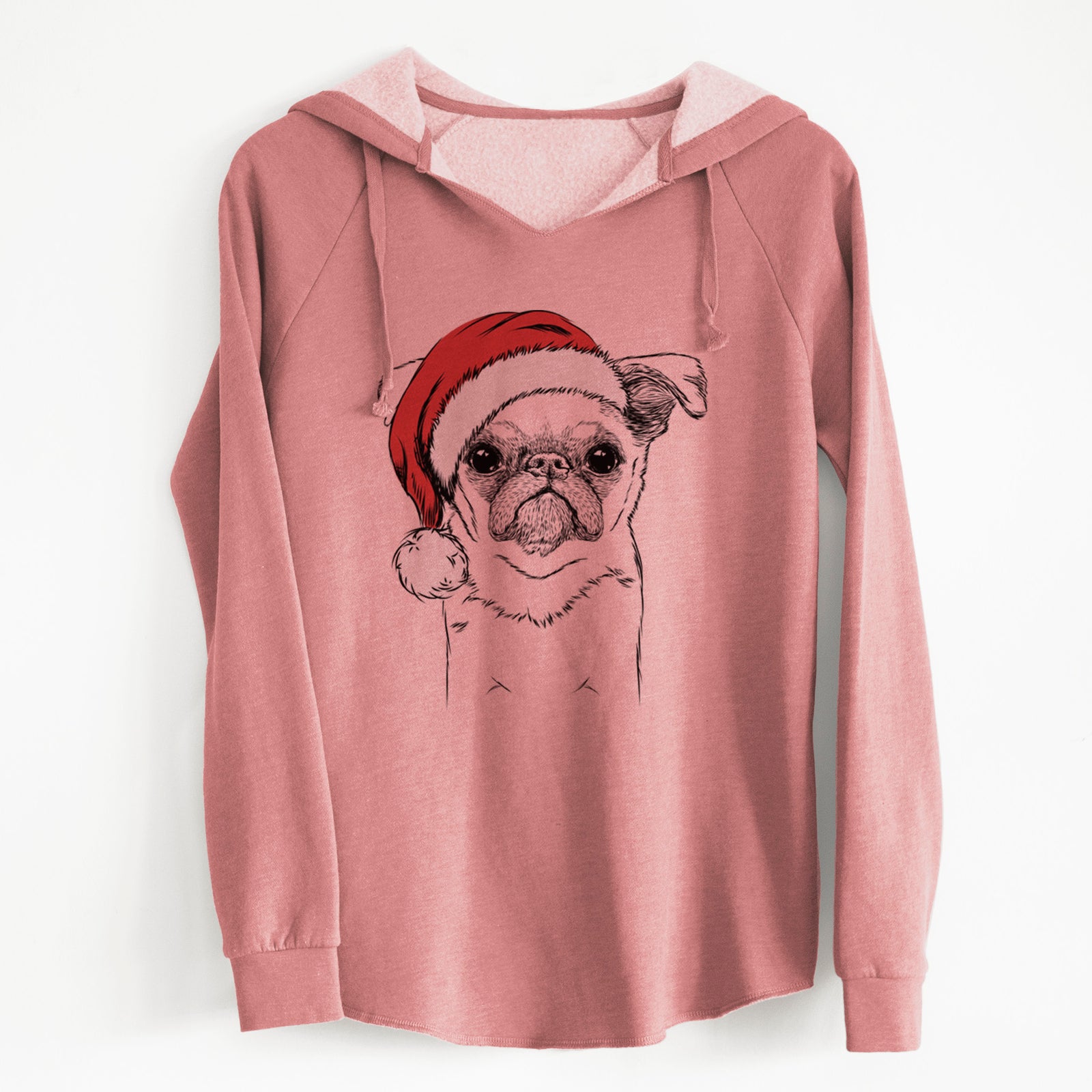 Santa Petit Penny the Brussels Griffon - Cali Wave Hooded Sweatshirt
