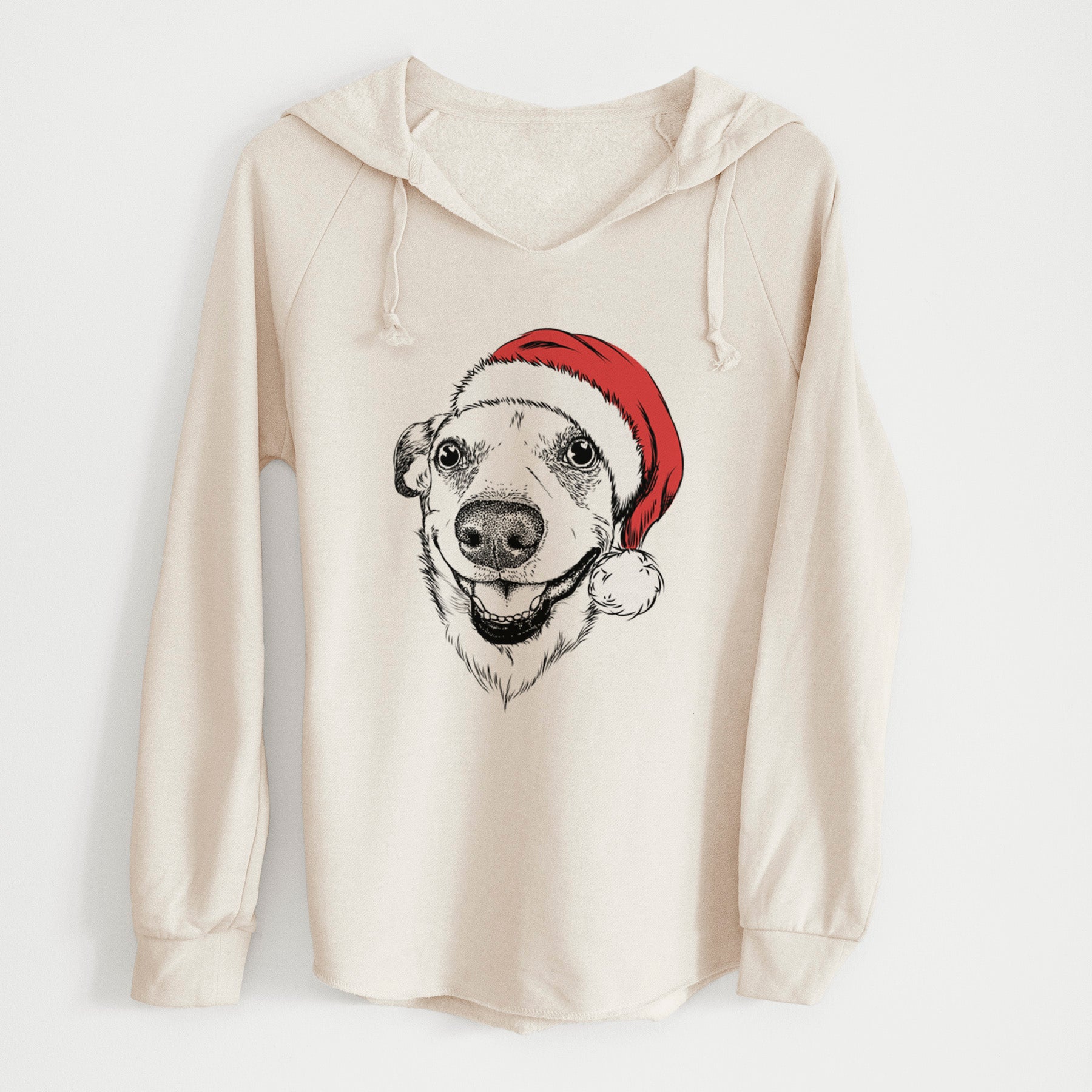 Santa Petrah the Staffy Mix - Cali Wave Hooded Sweatshirt