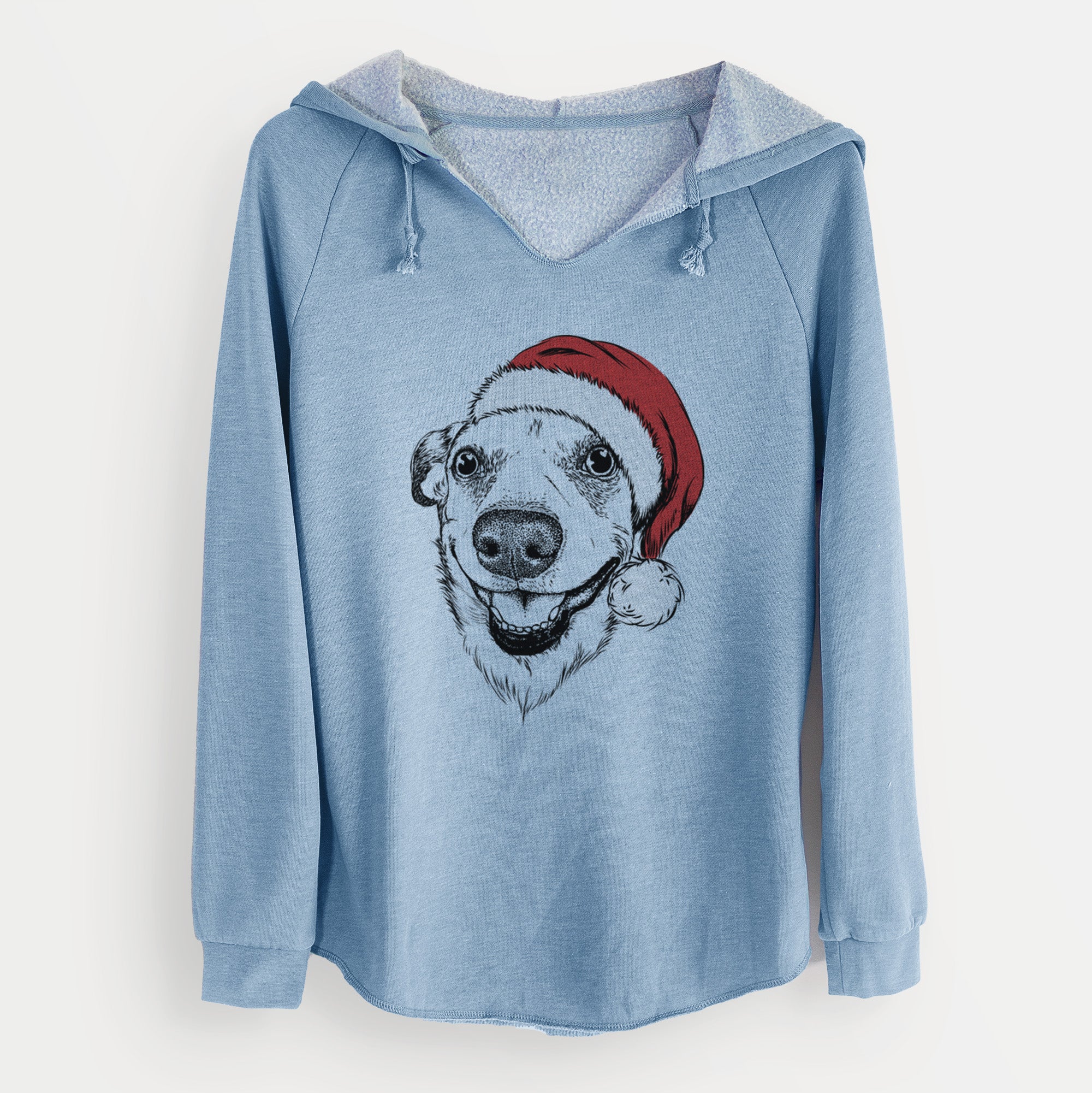 Santa Petrah the Staffy Mix - Cali Wave Hooded Sweatshirt