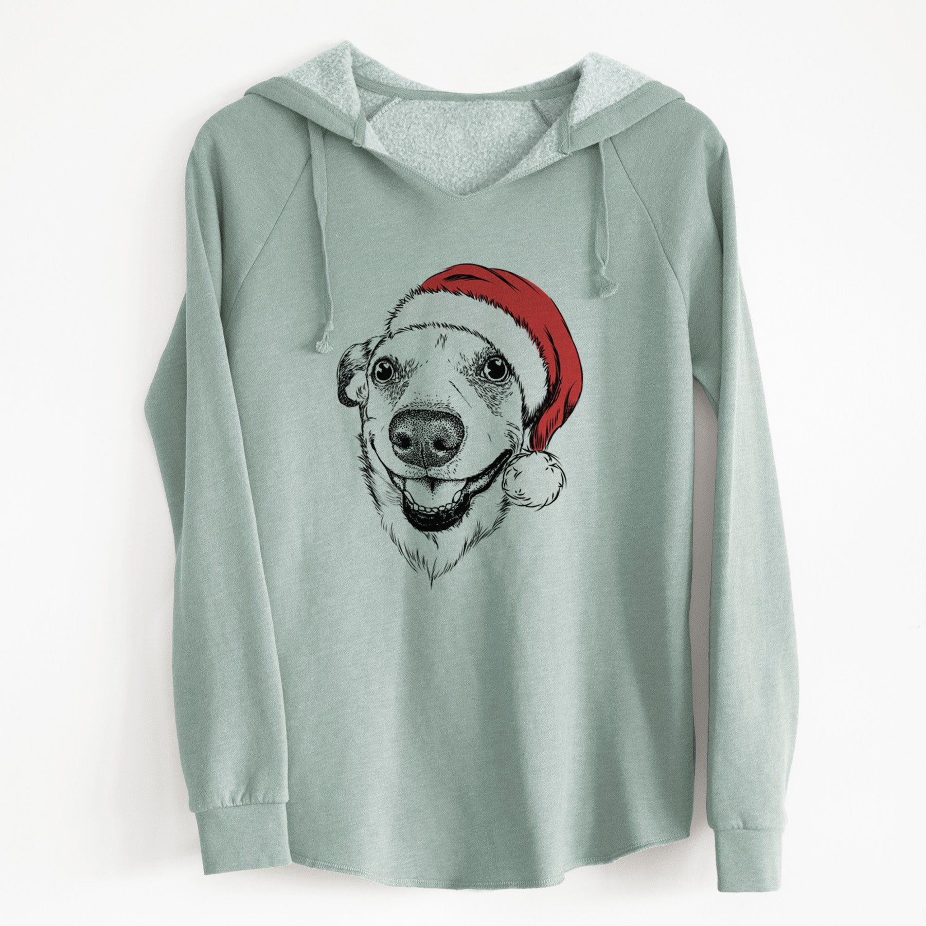 Santa Petrah the Staffy Mix - Cali Wave Hooded Sweatshirt