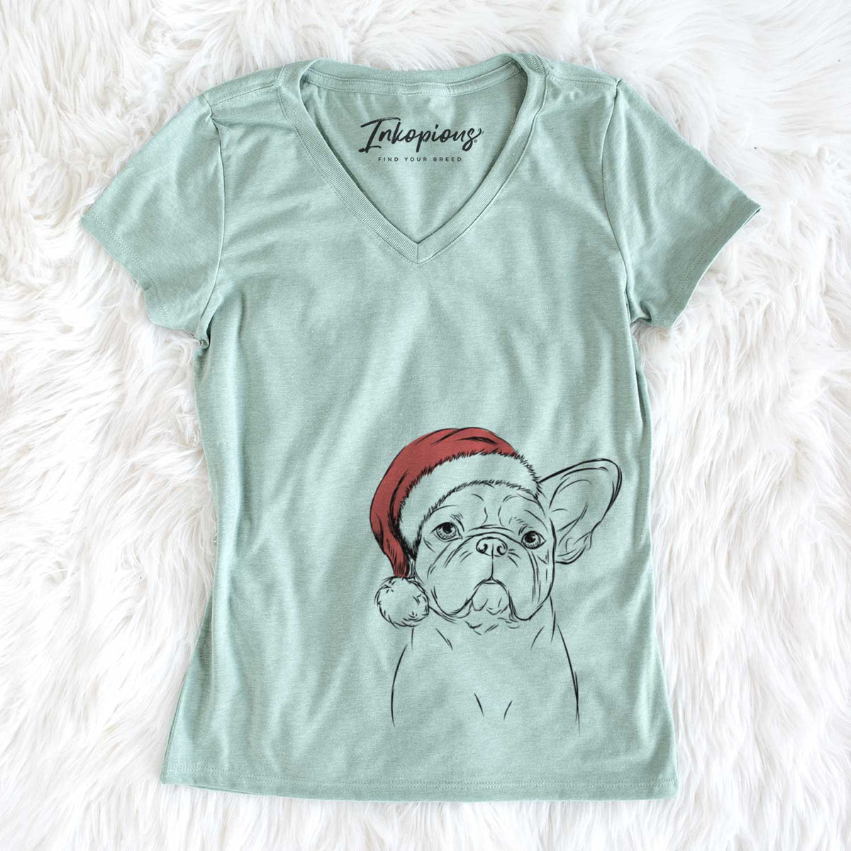 Pierre the French Bulldog - Women's V-neck Shirt