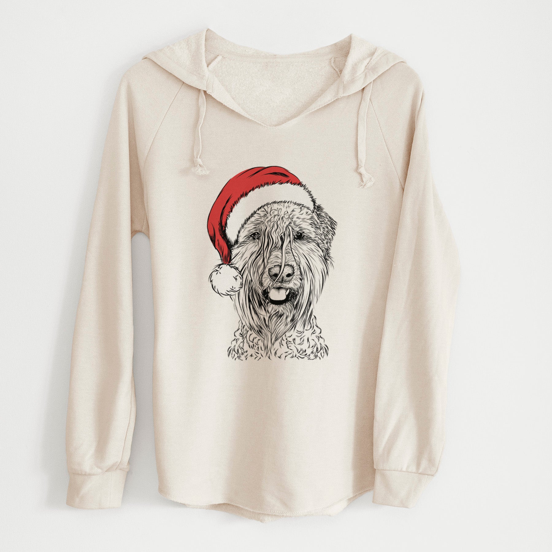 Santa Pierre the Soft Coated Wheaten Terrier - Cali Wave Hooded Sweatshirt