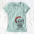 Santa Pierre the Soft Coated Wheaten Terrier - Women's V-neck Shirt