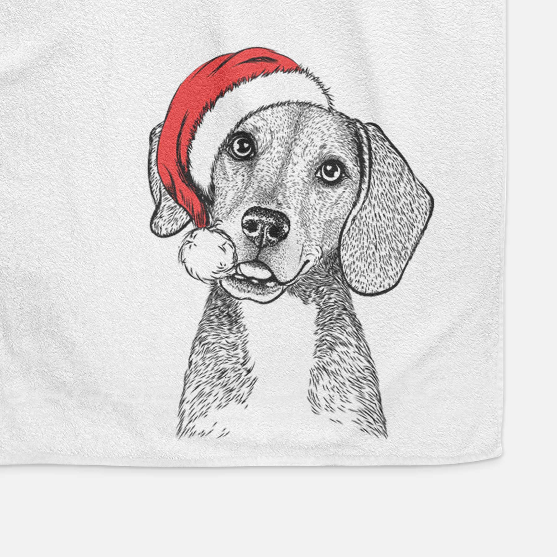 Piggy the Beagle Mix Decorative Hand Towel