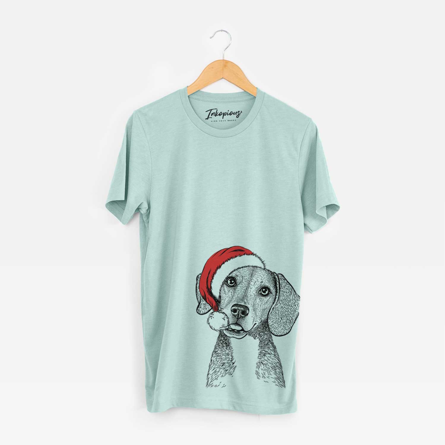 Santa Piggy the Beagle Mix - Unisex Crewneck