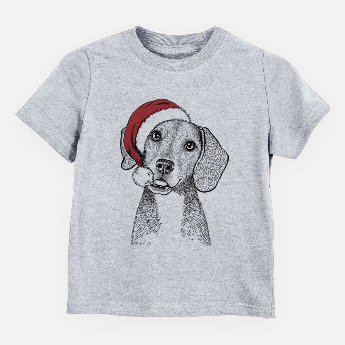 Santa Piggy the Beagle Mix - Kids/Youth/Toddler Shirt