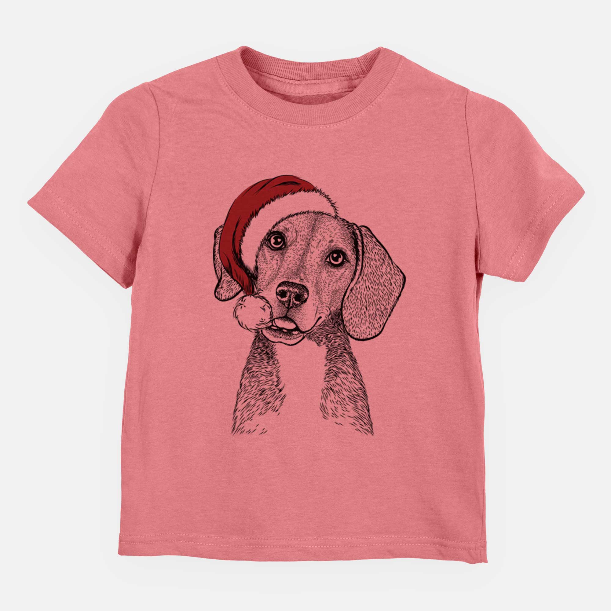 Santa Piggy the Beagle Mix - Kids/Youth/Toddler Shirt