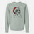 Santa Piggy the American Staffordshire Terrier - Unisex Pigment Dyed Crew Sweatshirt