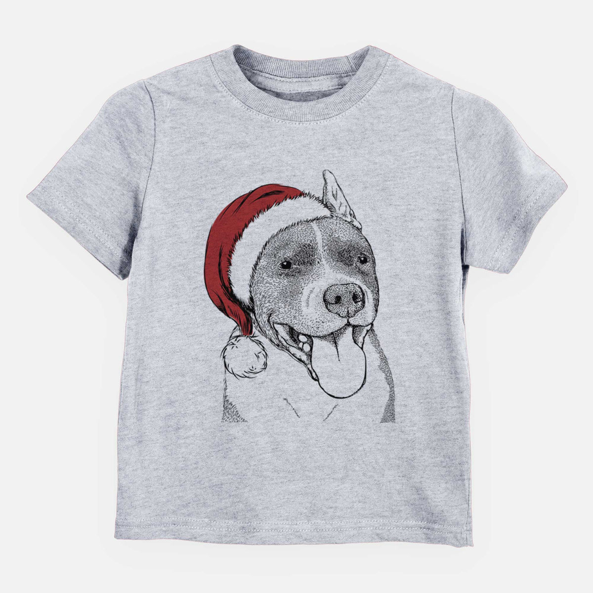 Santa Piggy the American Staffordshire Terrier - Kids/Youth/Toddler Shirt