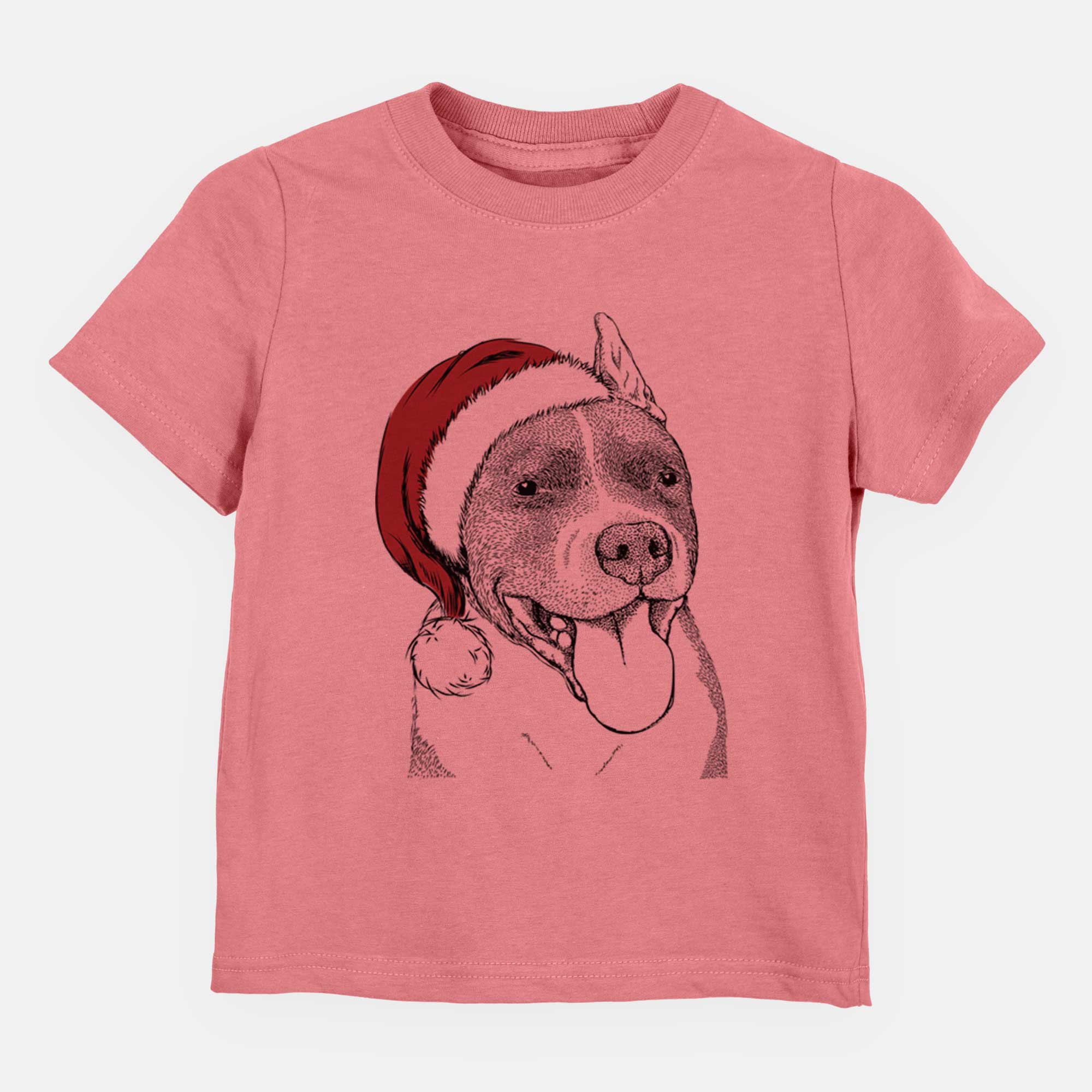 Santa Piggy the American Staffordshire Terrier - Kids/Youth/Toddler Shirt