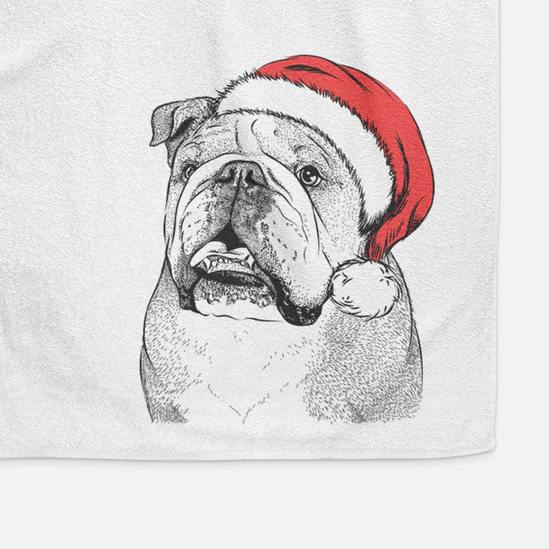 Piggy the English Bulldog Decorative Hand Towel