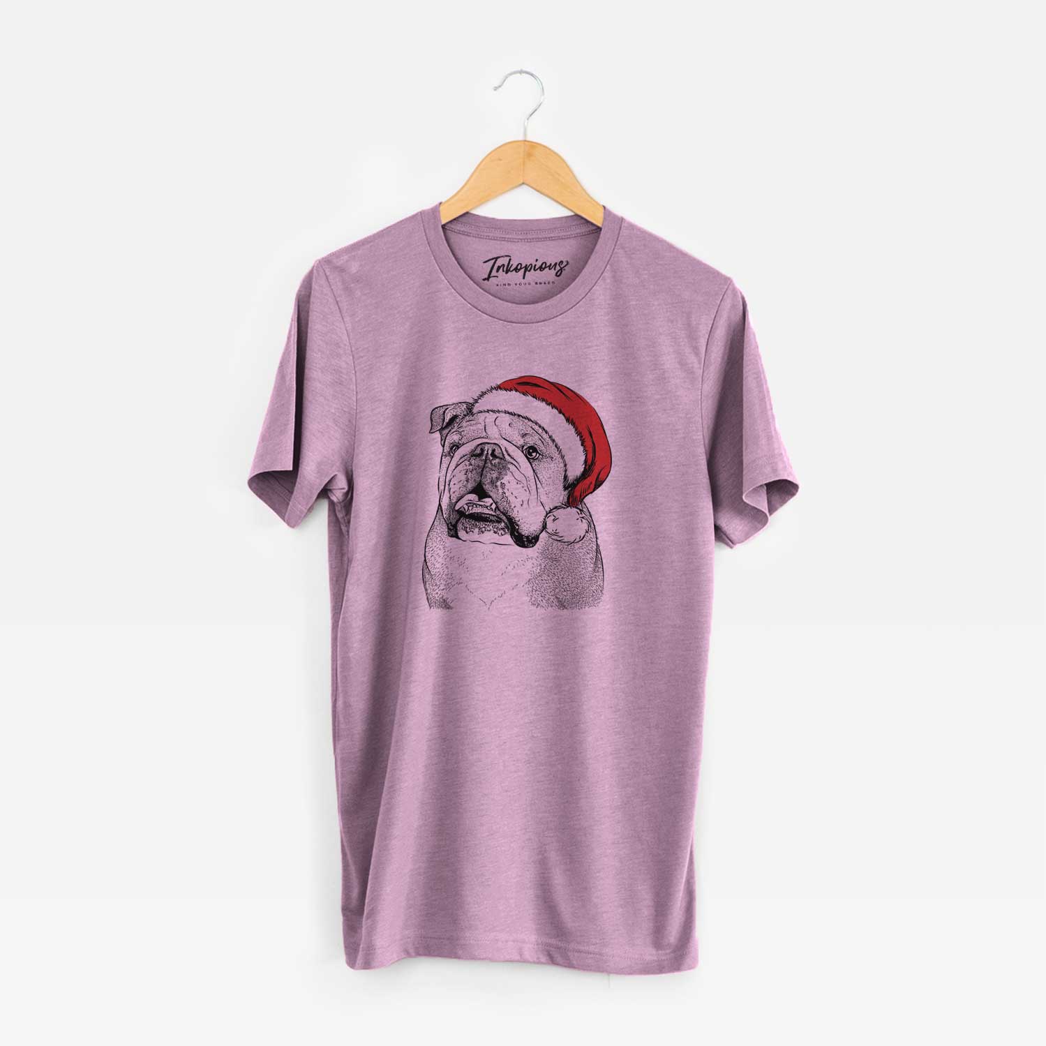 Santa Piggy the English Bulldog - Unisex Crewneck