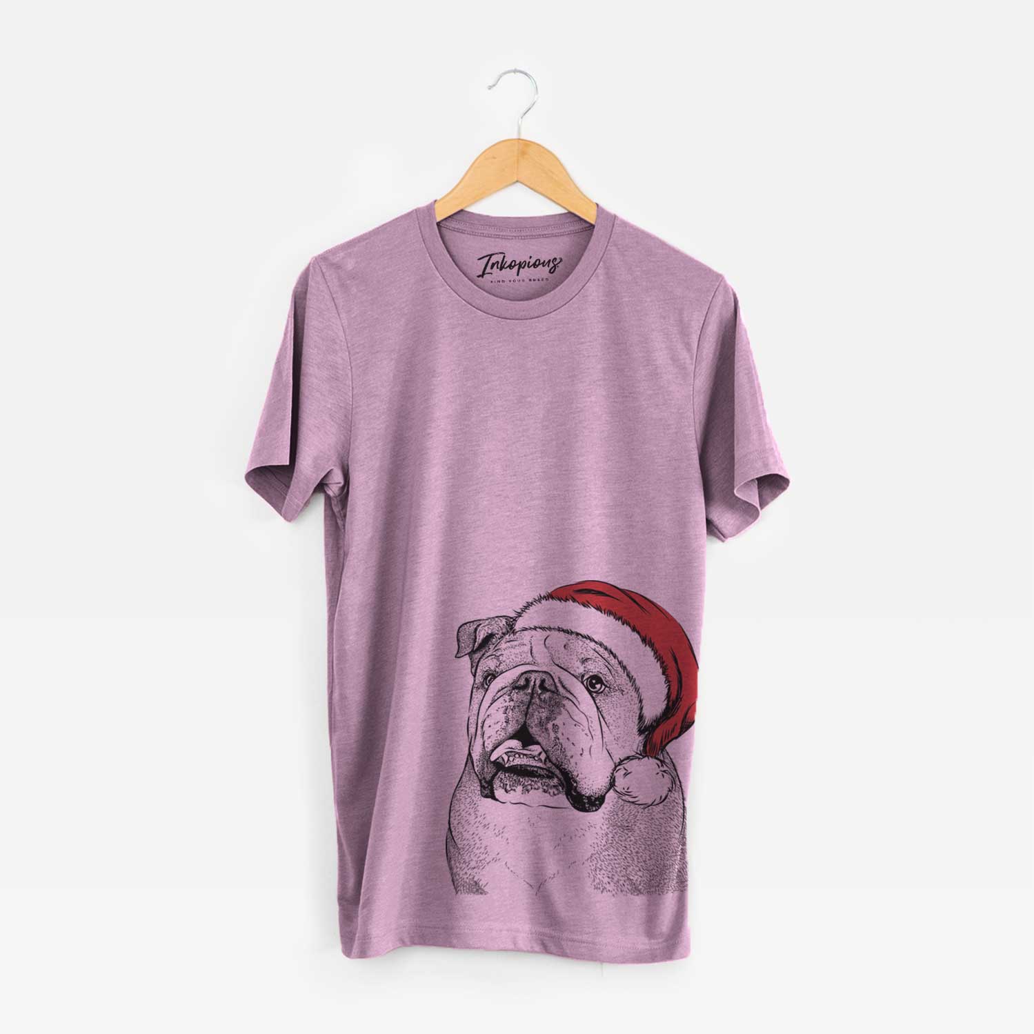 Santa Piggy the English Bulldog - Unisex Crewneck