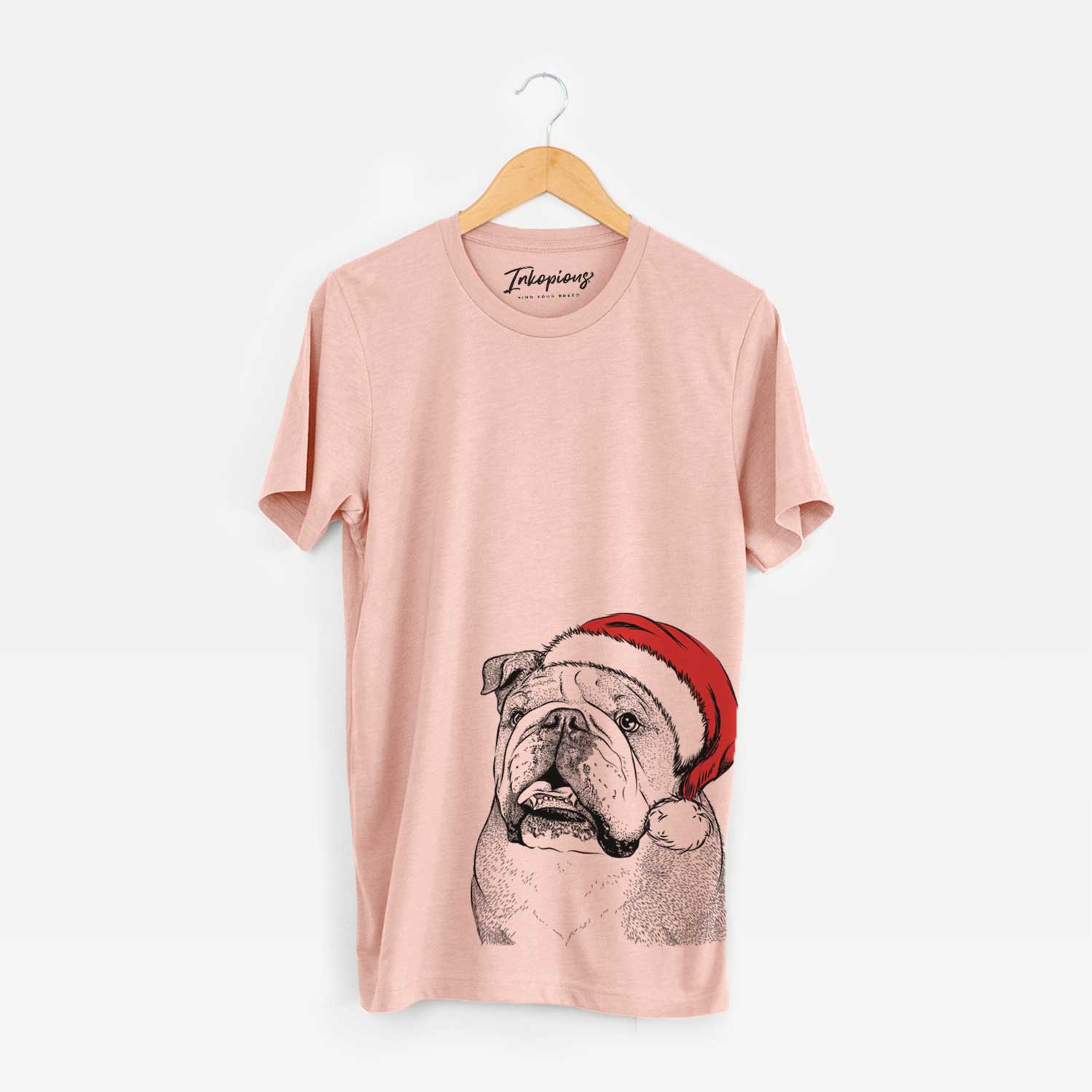 Santa Piggy the English Bulldog - Unisex Crewneck