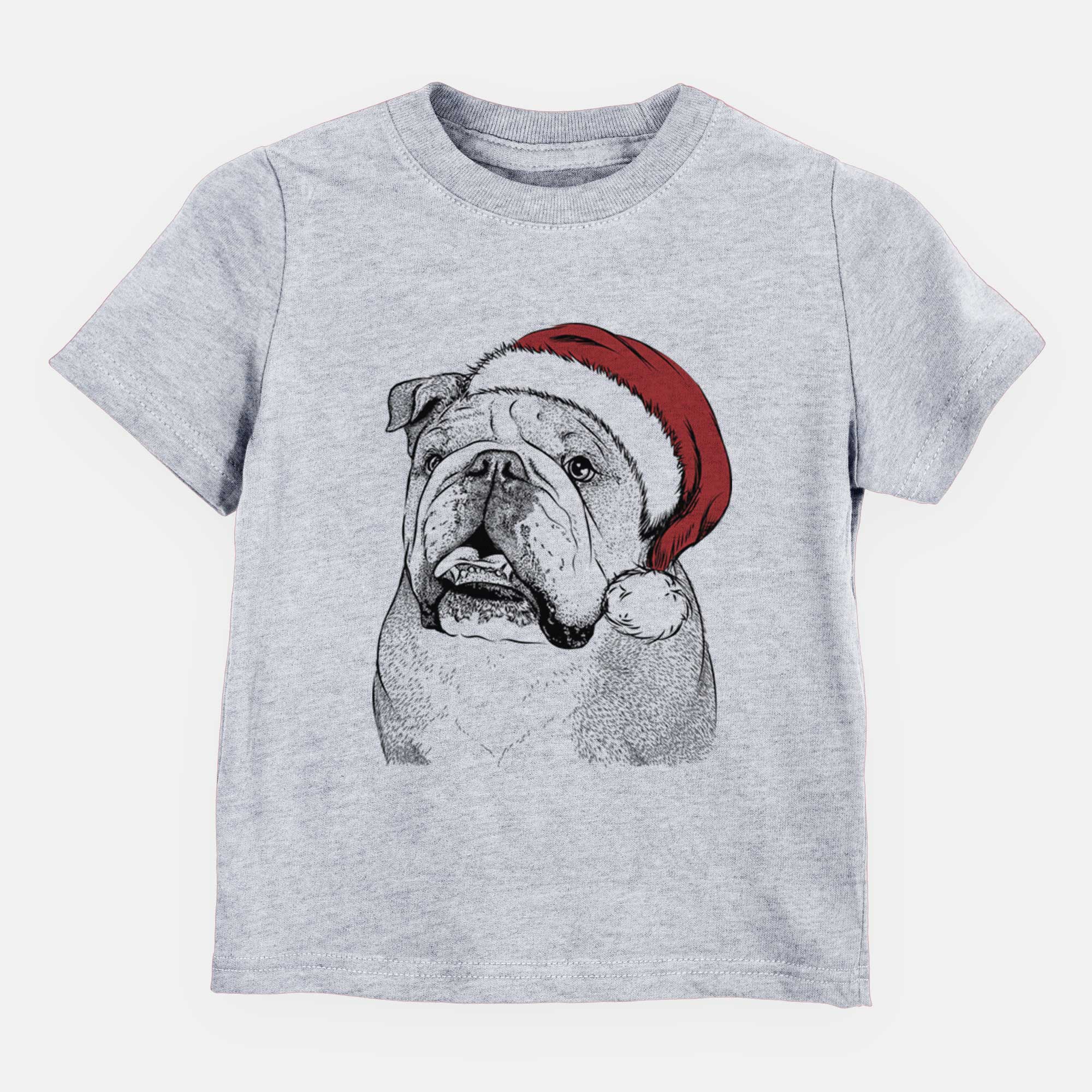 Santa Piggy the English Bulldog - Kids/Youth/Toddler Shirt