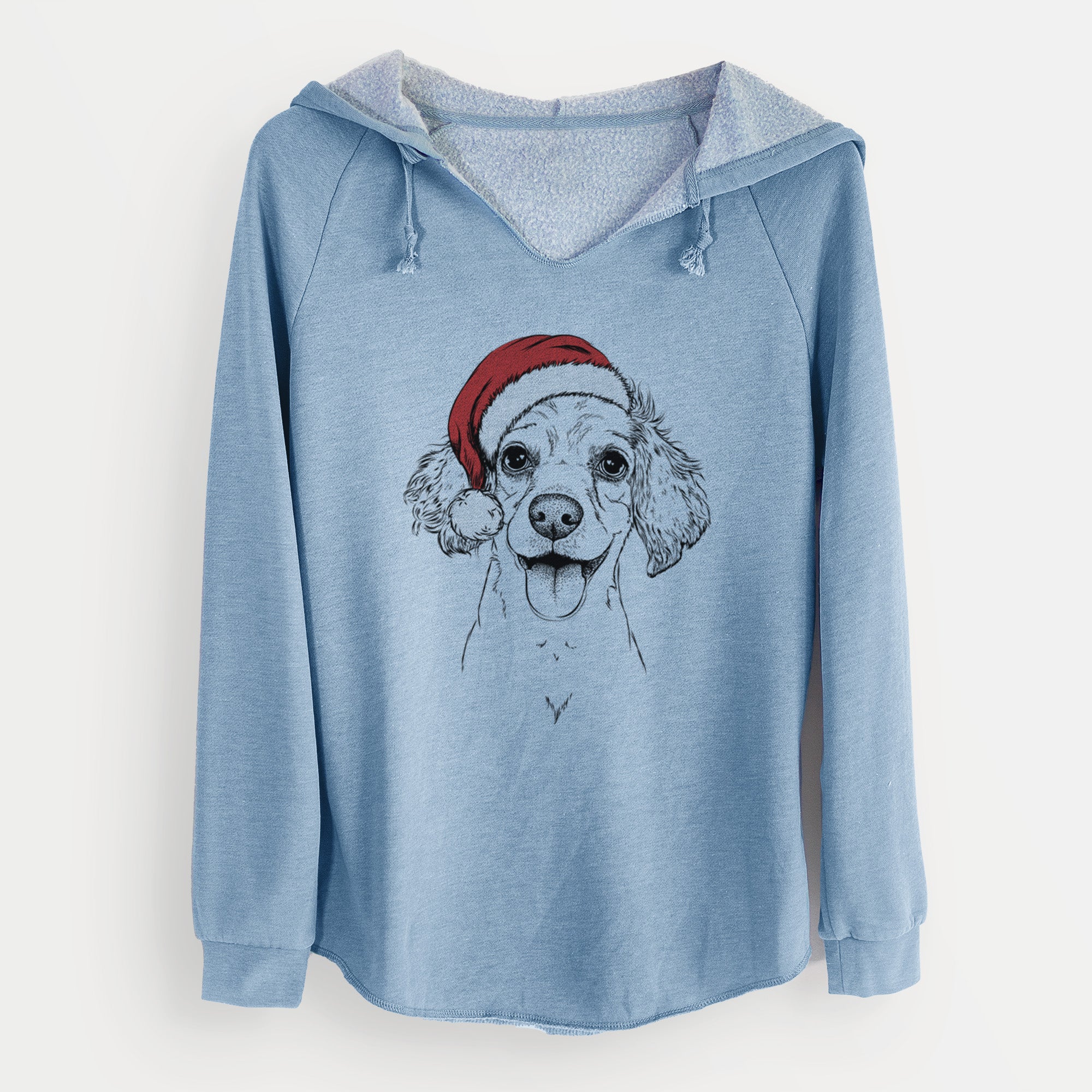 Santa Piglet the Dachshund Mix - Cali Wave Hooded Sweatshirt