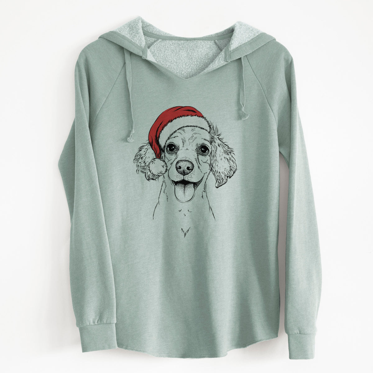 Santa Piglet the Dachshund Mix - Cali Wave Hooded Sweatshirt
