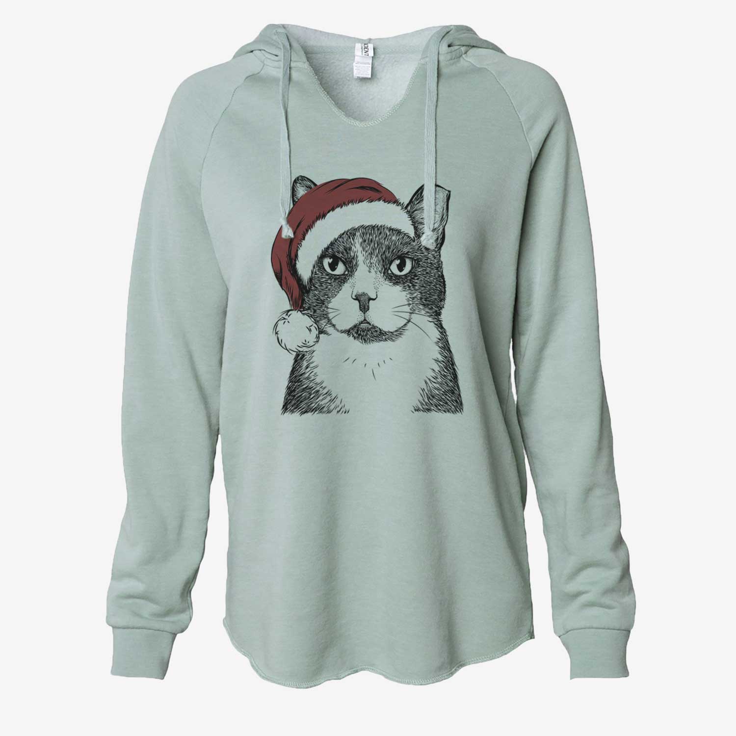 Pinky the Tuxedo Cat - Cali Wave Hooded Sweatshirt