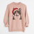 Santa Pinky the Tuxedo Cat - Unisex Pigment Dyed Crew Sweatshirt