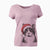 Santa Pinky the Tuxedo Cat - Women's V-neck Shirt