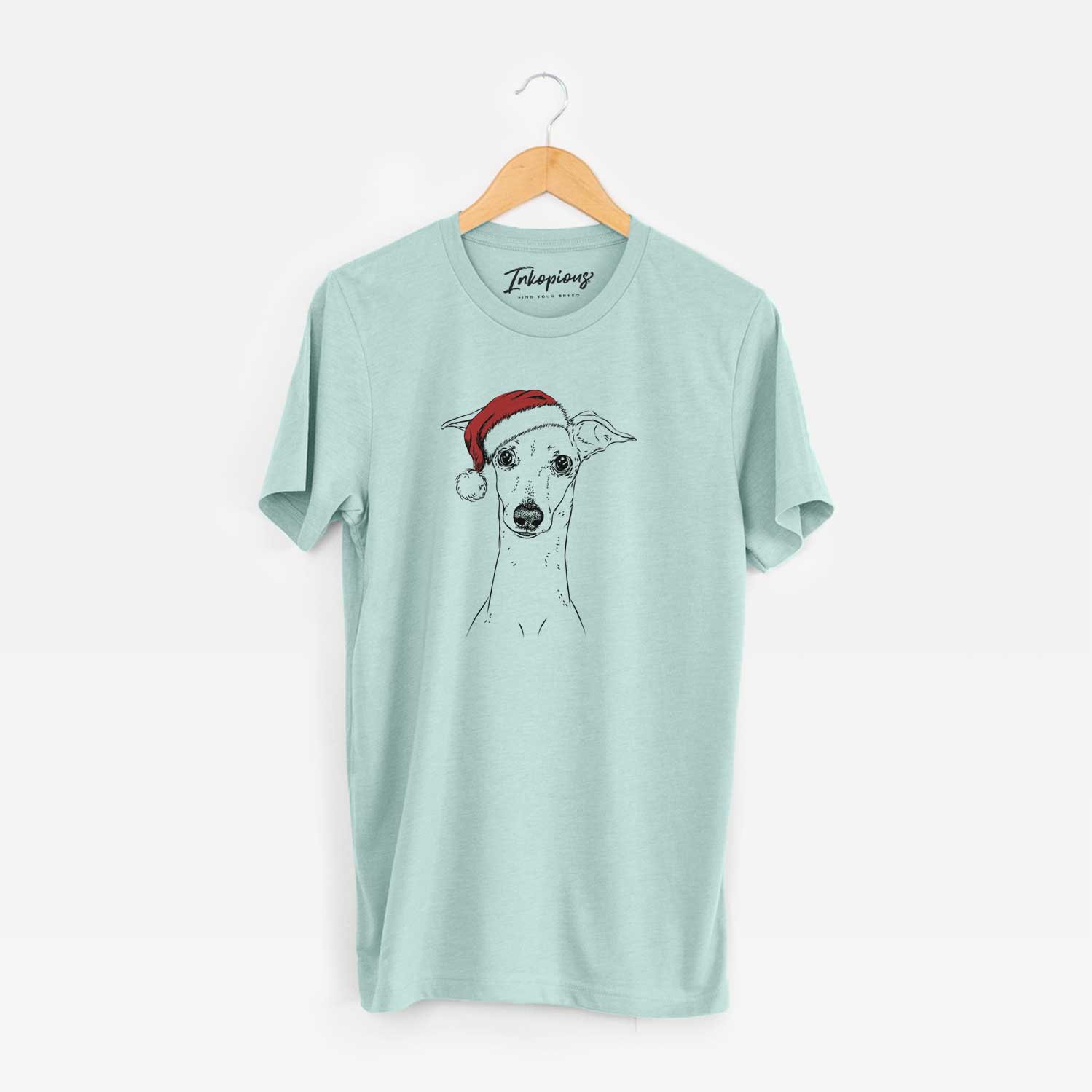 Santa Pip the Italian Greyhound - Unisex Crewneck