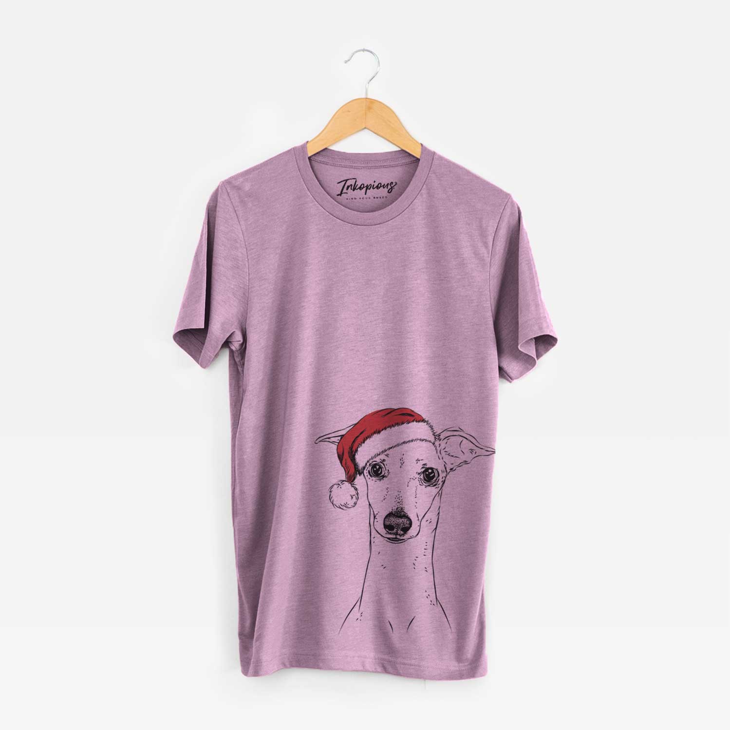 Santa Pip the Italian Greyhound - Unisex Crewneck