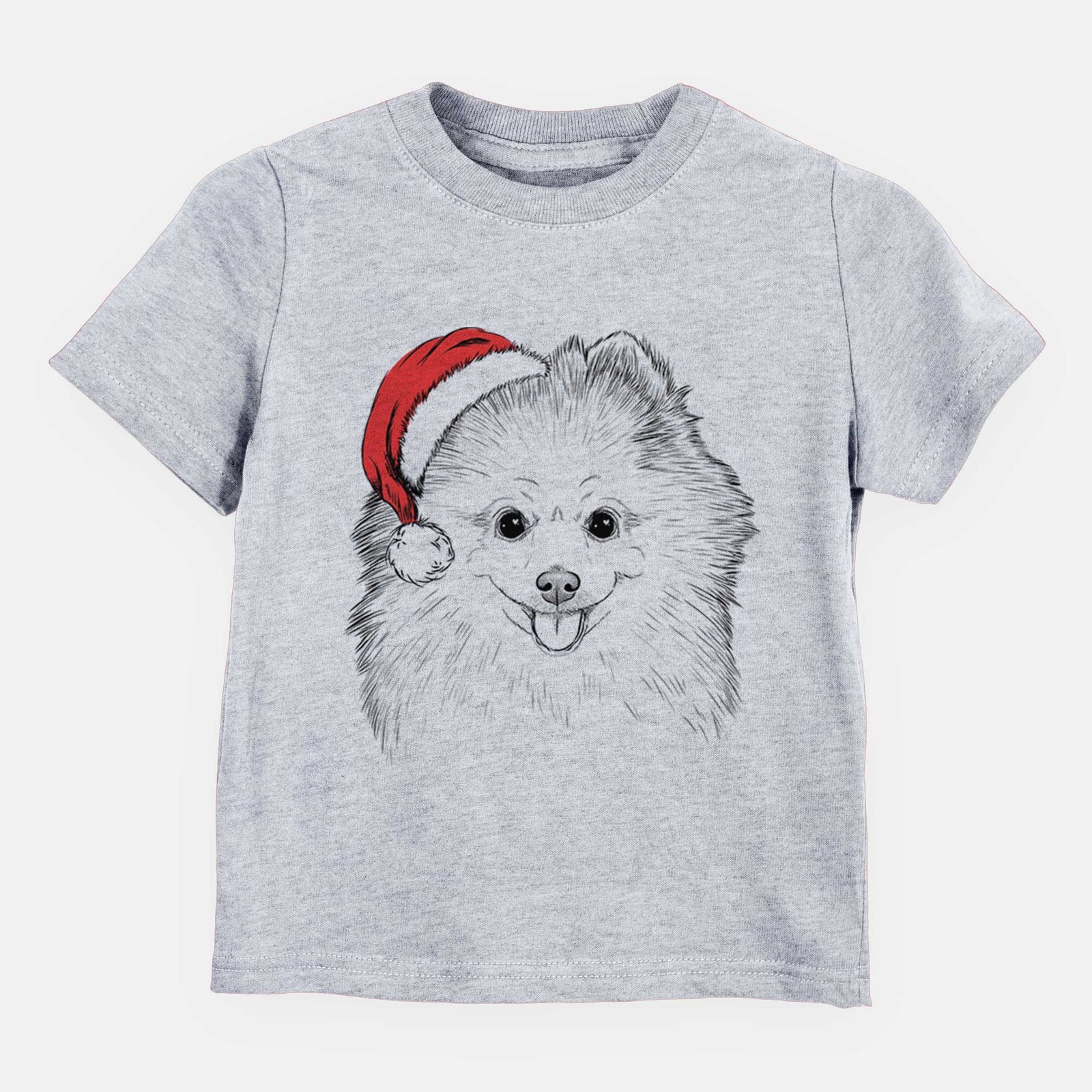 Santa Piper Jo the Pomeranian - Kids/Youth/Toddler Shirt