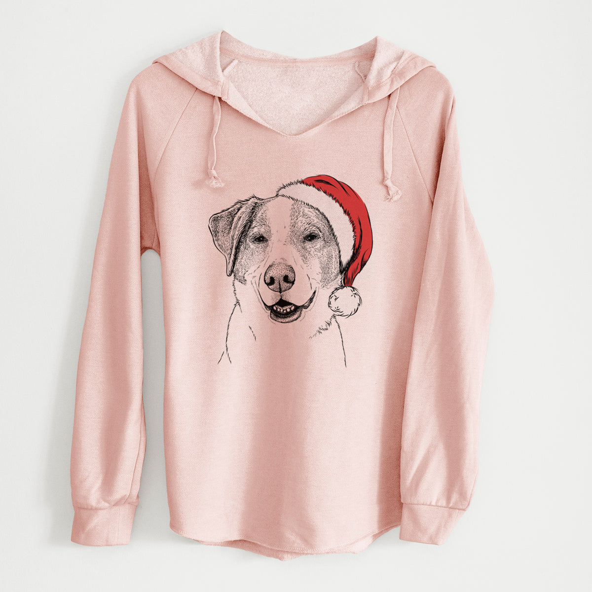 Santa Piper Pilot the Hound Mix - Cali Wave Hooded Sweatshirt