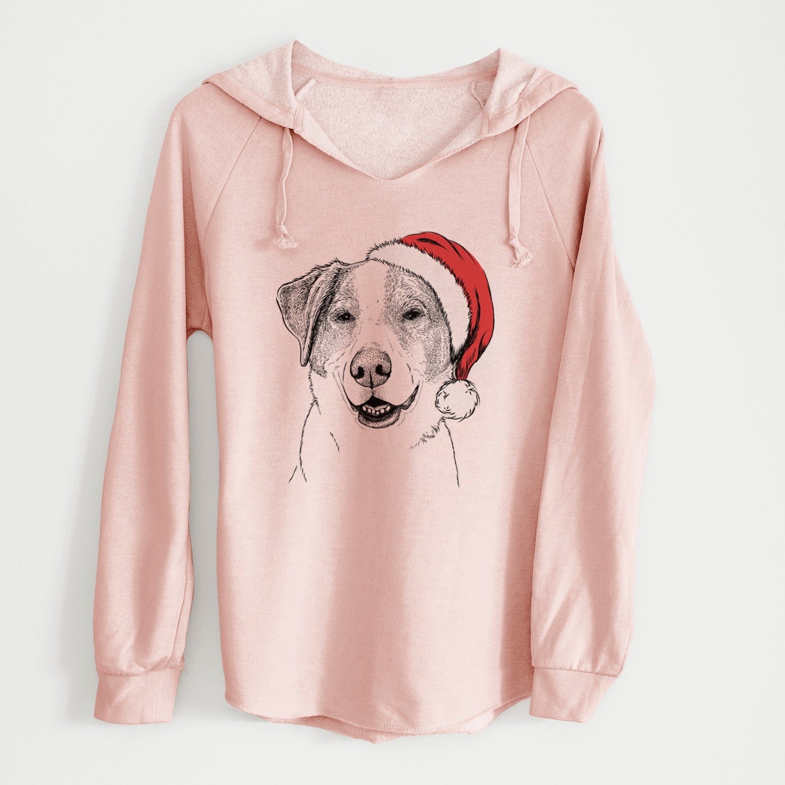 Santa Piper Pilot the Hound Mix - Cali Wave Hooded Sweatshirt