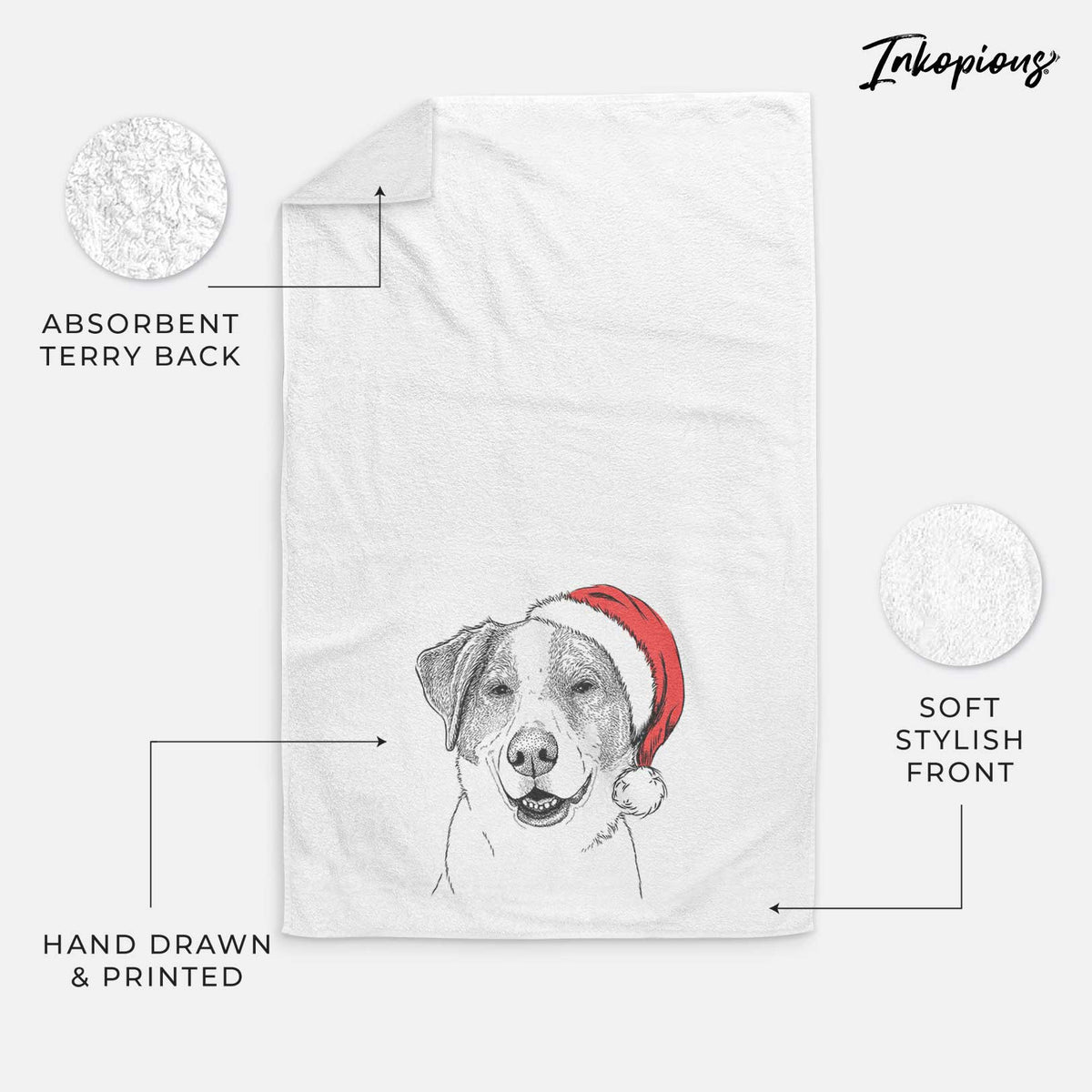 Piper Pilot the Hound Mix Decorative Hand Towel