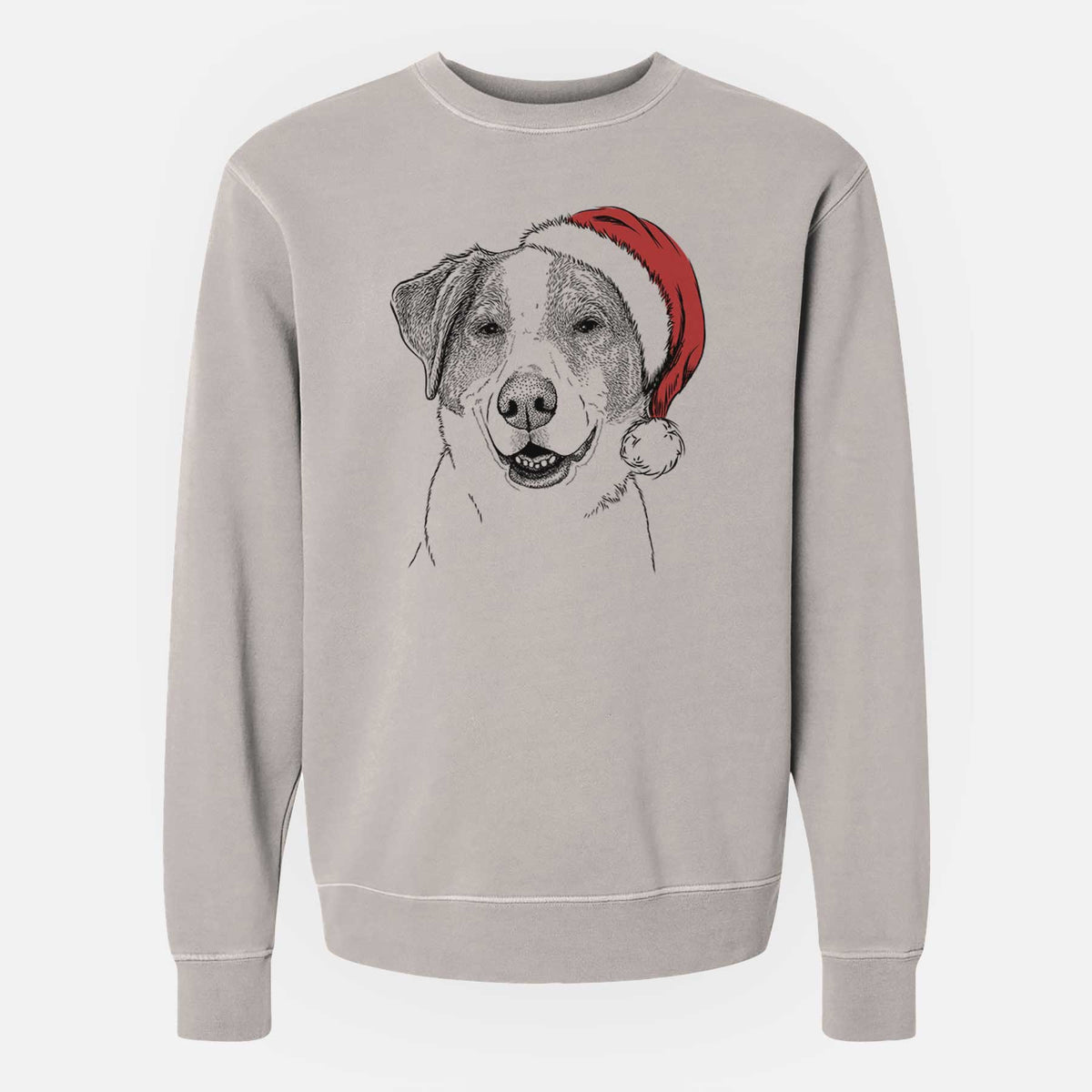 Santa Piper Pilot the Hound Mix - Unisex Pigment Dyed Crew Sweatshirt