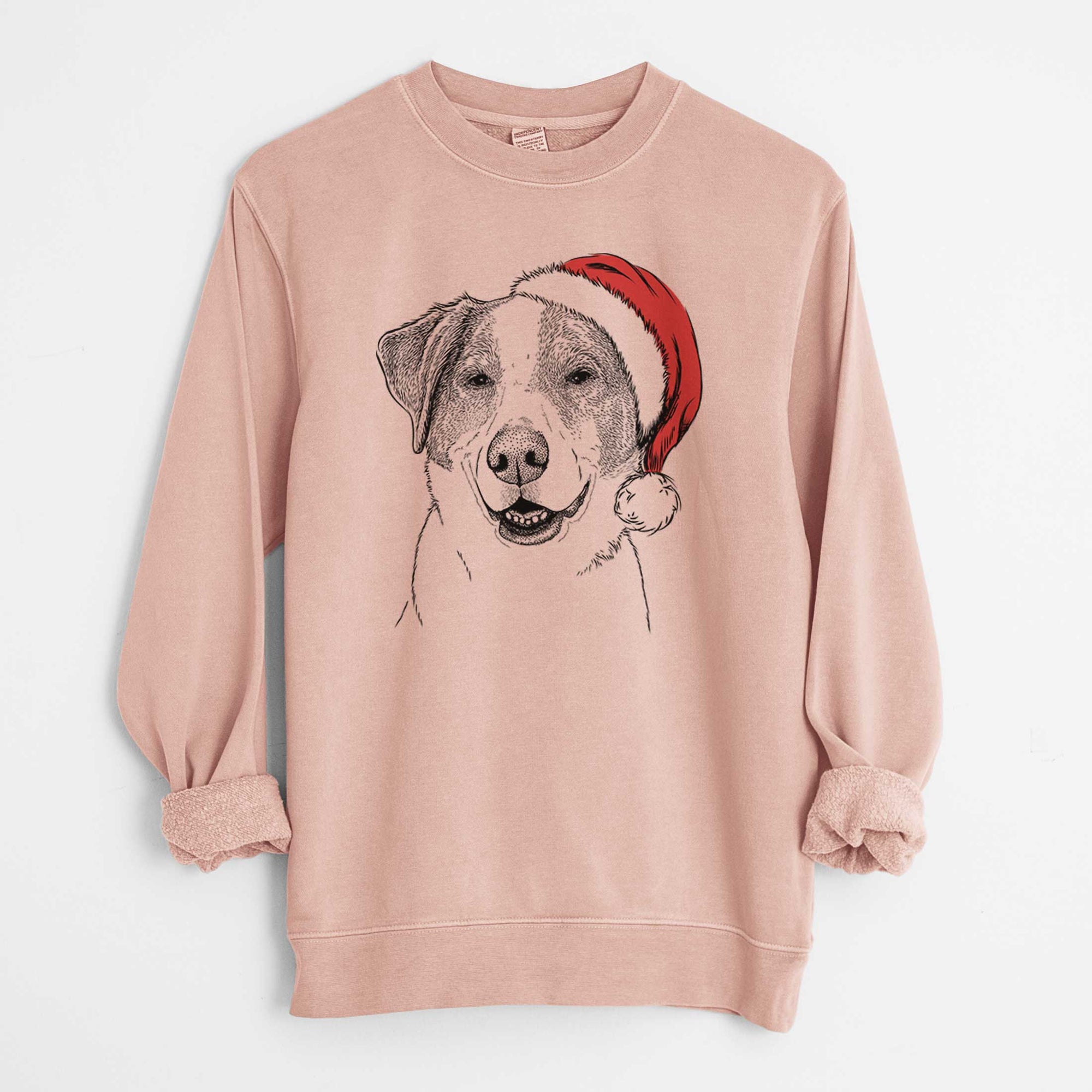 Santa Piper Pilot the Hound Mix - Unisex Pigment Dyed Crew Sweatshirt