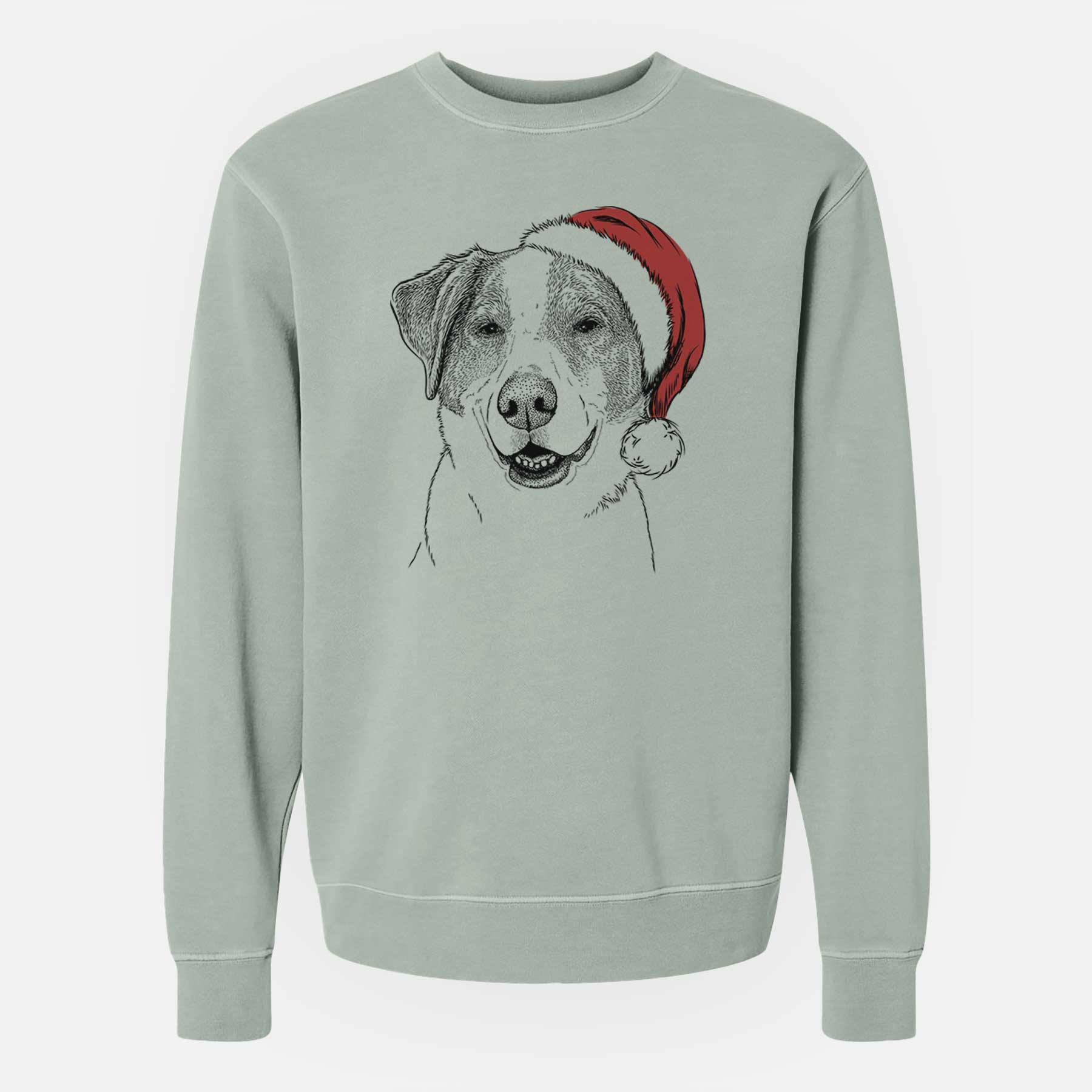 Santa Piper Pilot the Hound Mix - Unisex Pigment Dyed Crew Sweatshirt