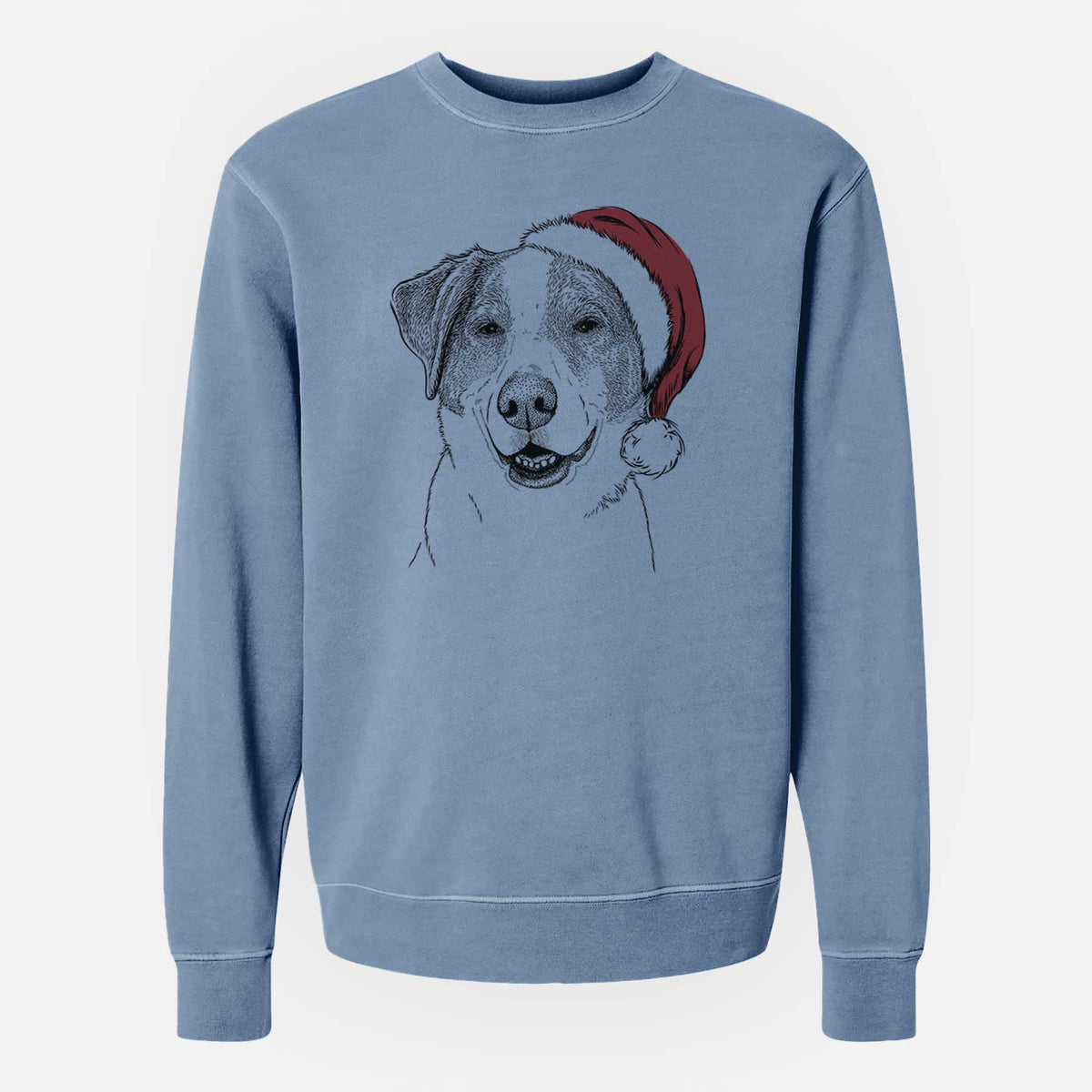 Santa Piper Pilot the Hound Mix - Unisex Pigment Dyed Crew Sweatshirt