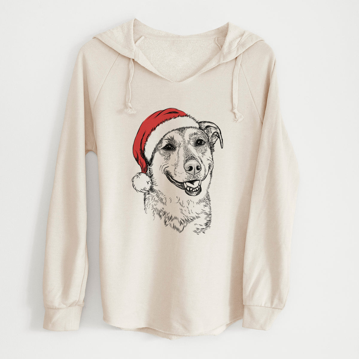Santa Pippin the Shepherd Mix - Cali Wave Hooded Sweatshirt