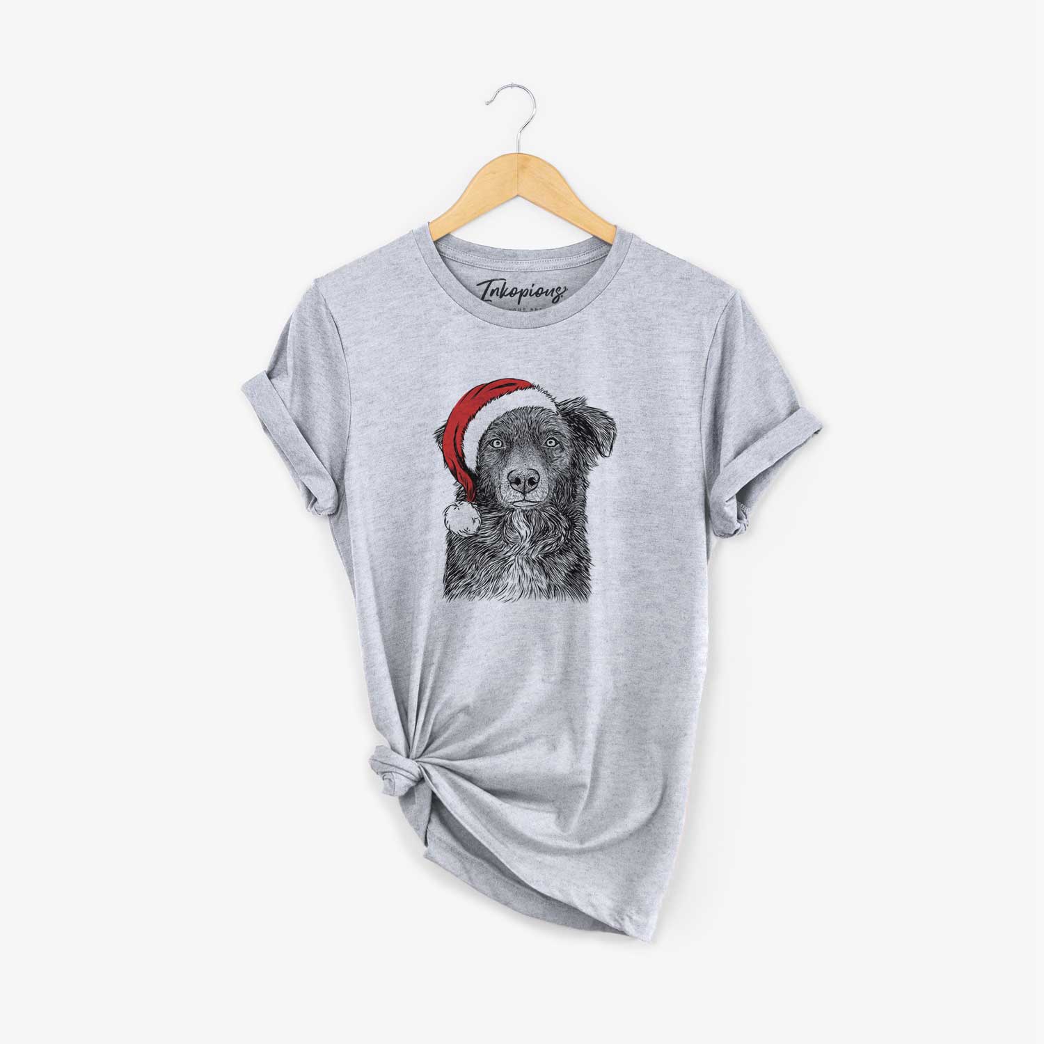 Santa Pixel the Australian Shepherd - Unisex Crewneck