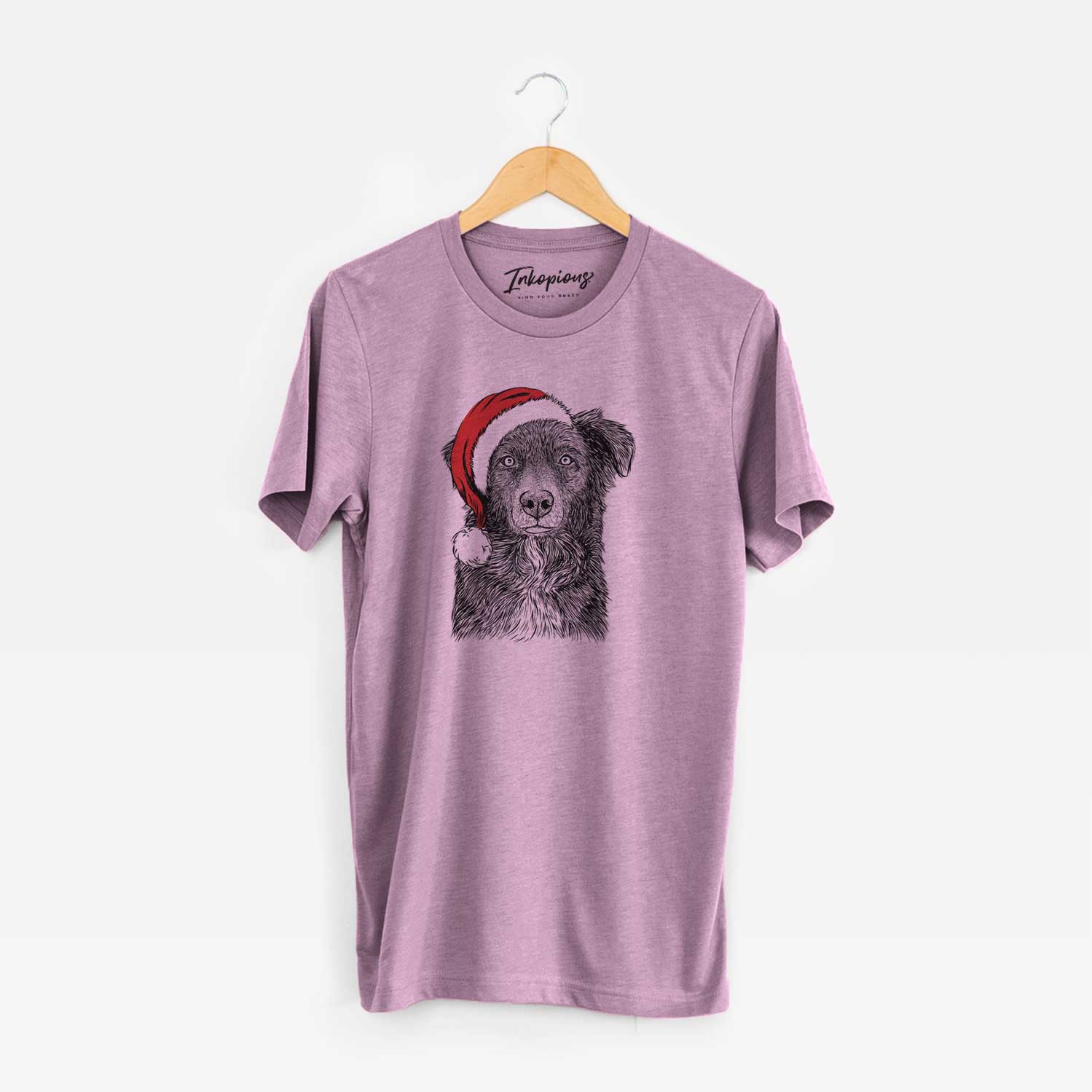 Santa Pixel the Australian Shepherd - Unisex Crewneck