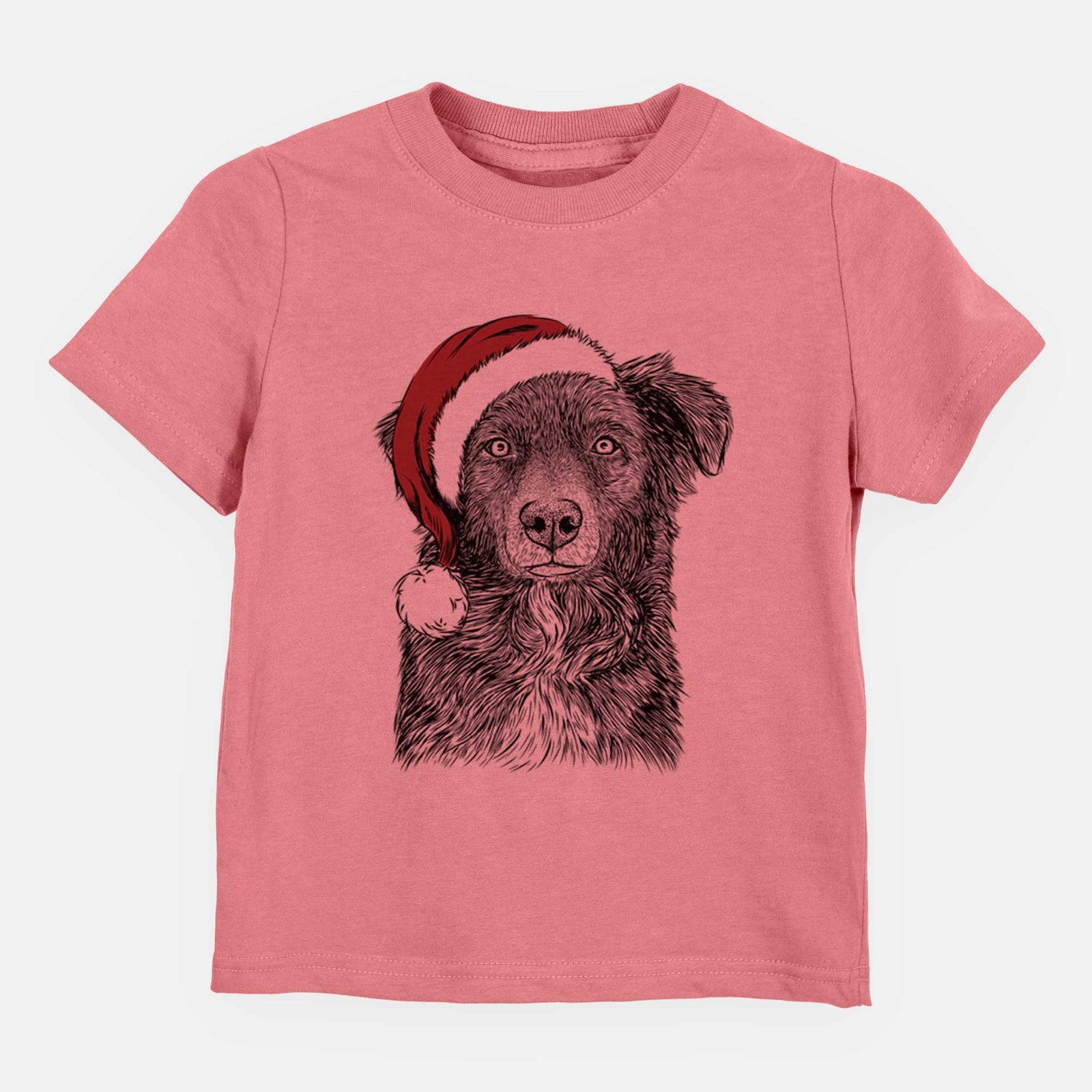Santa Pixel the Australian Shepherd - Kids/Youth/Toddler Shirt