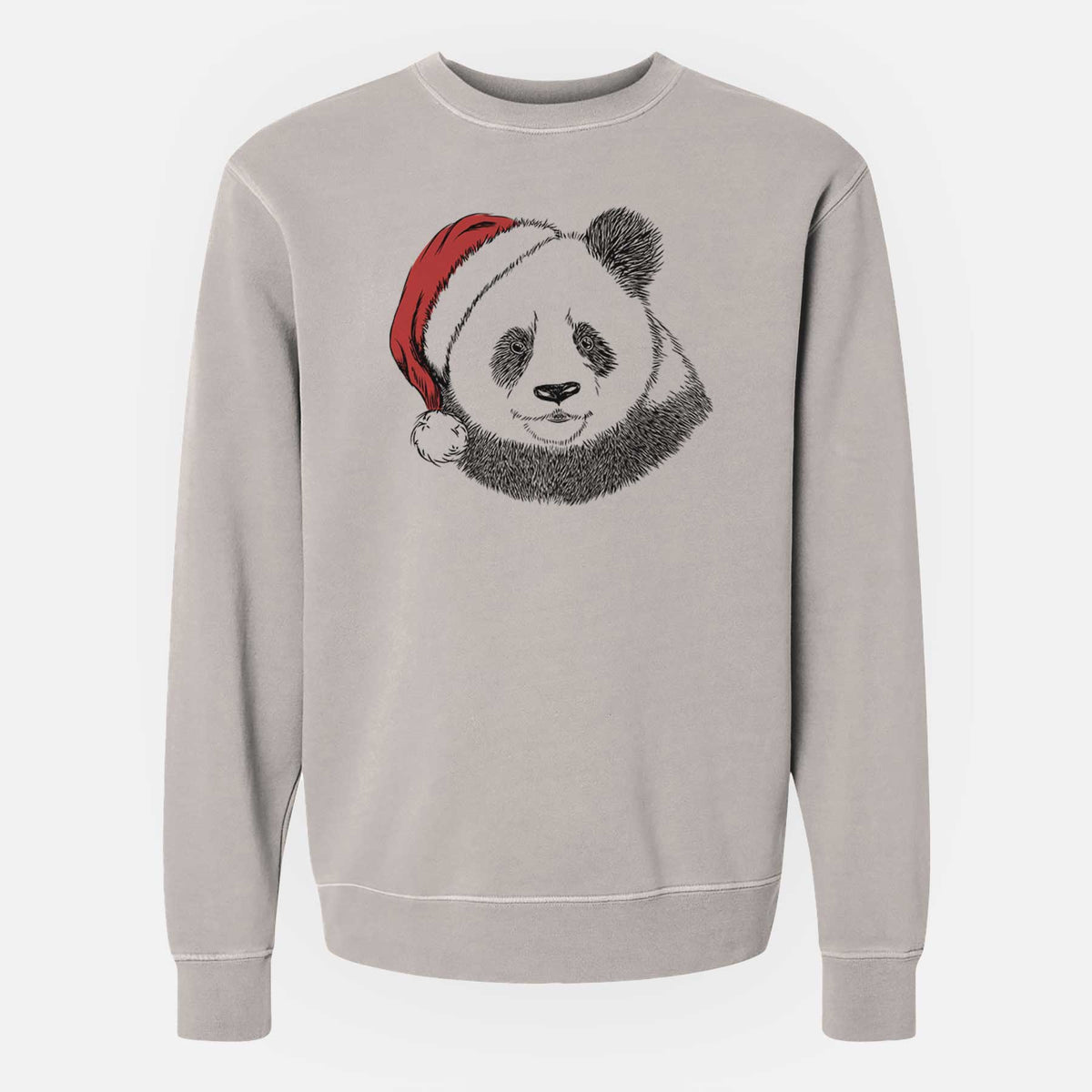 Santa Po the Panda - Unisex Pigment Dyed Crew Sweatshirt