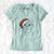 Santa Popcorn the Puggle - Women's V-neck Shirt