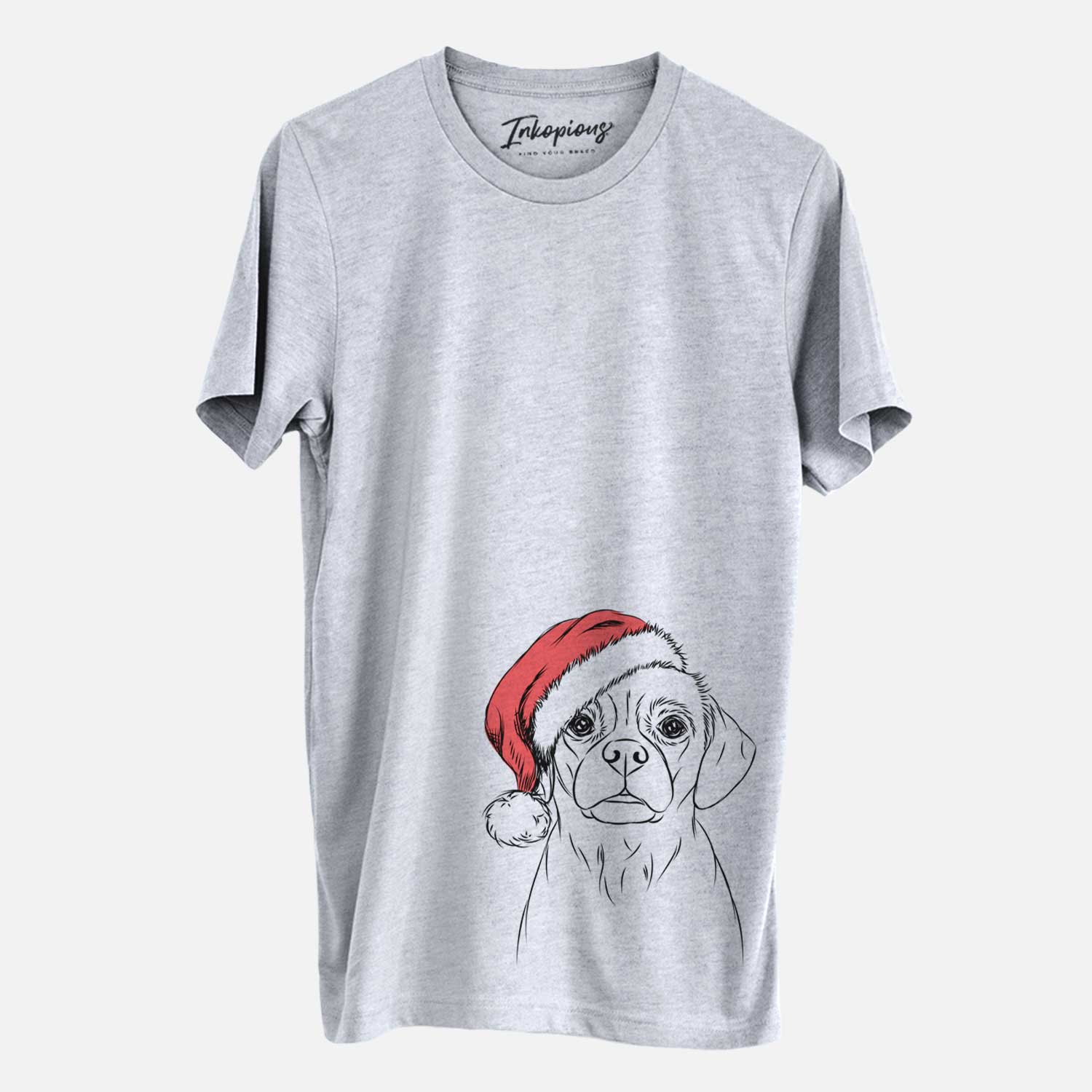 Santa Popcorn the Puggle - Unisex Crewneck