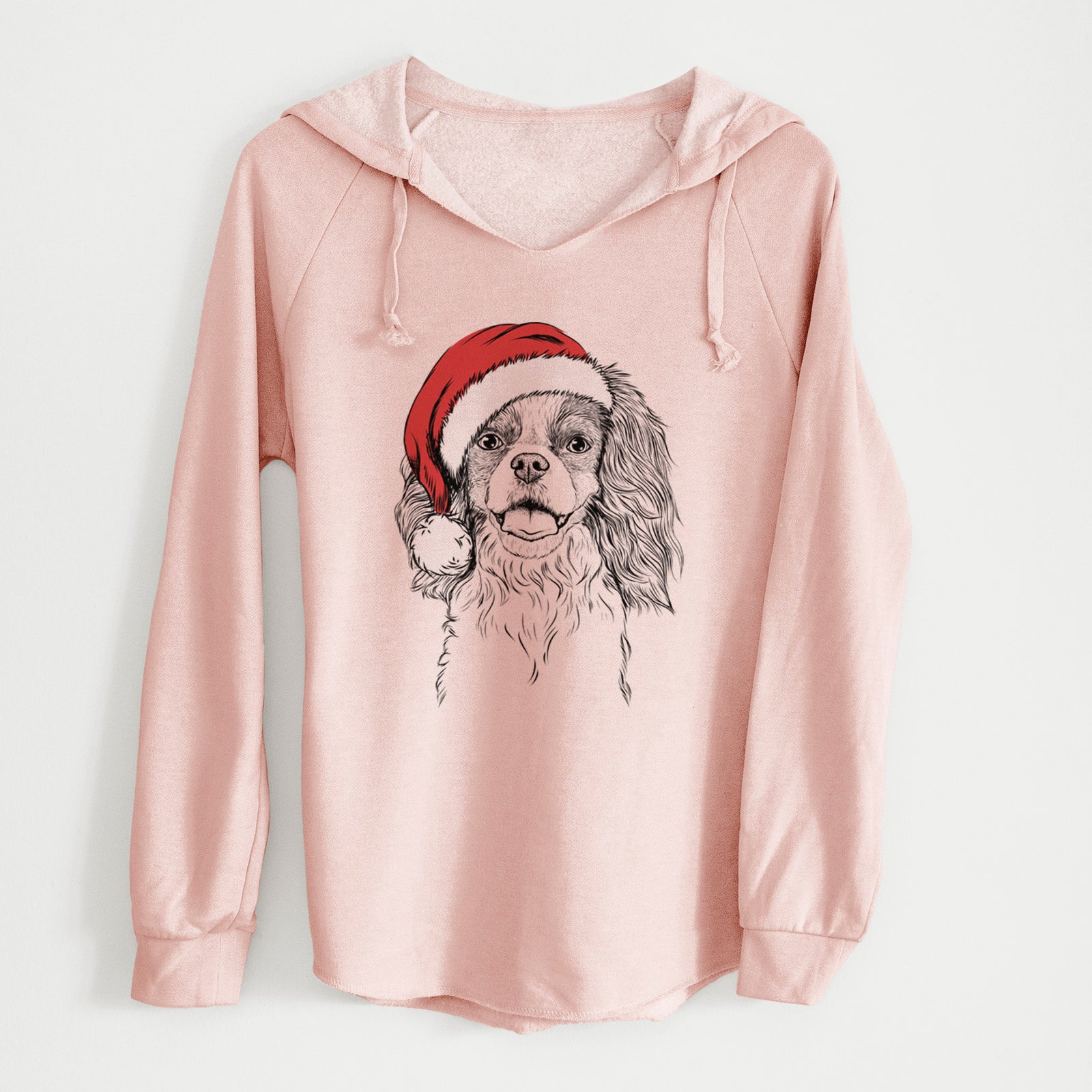 Santa Poppy the Cavalier King Charles Spaniel - Cali Wave Hooded Sweatshirt