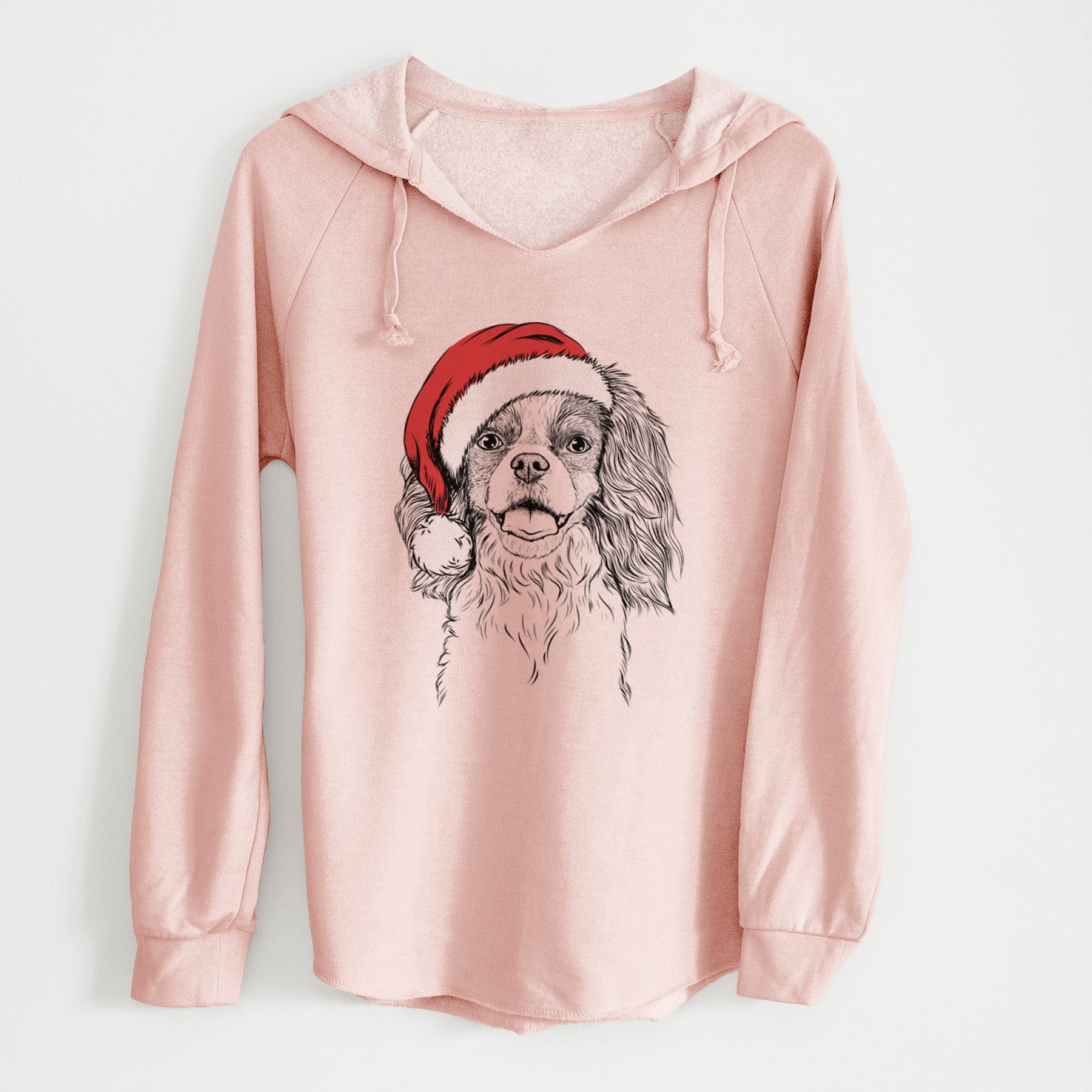 Santa Poppy the Cavalier King Charles Spaniel - Cali Wave Hooded Sweatshirt