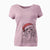 Santa Preston the Powderpuff Chinese Crested - Women's V-neck Shirt