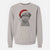 Santa Pretzel the Schnoodle - Unisex Pigment Dyed Crew Sweatshirt