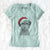 Santa Pretzel the Schnoodle - Women's V-neck Shirt