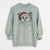 Santa Princess Ava the Long Haired Chihuahua - Unisex Pigment Dyed Crew Sweatshirt